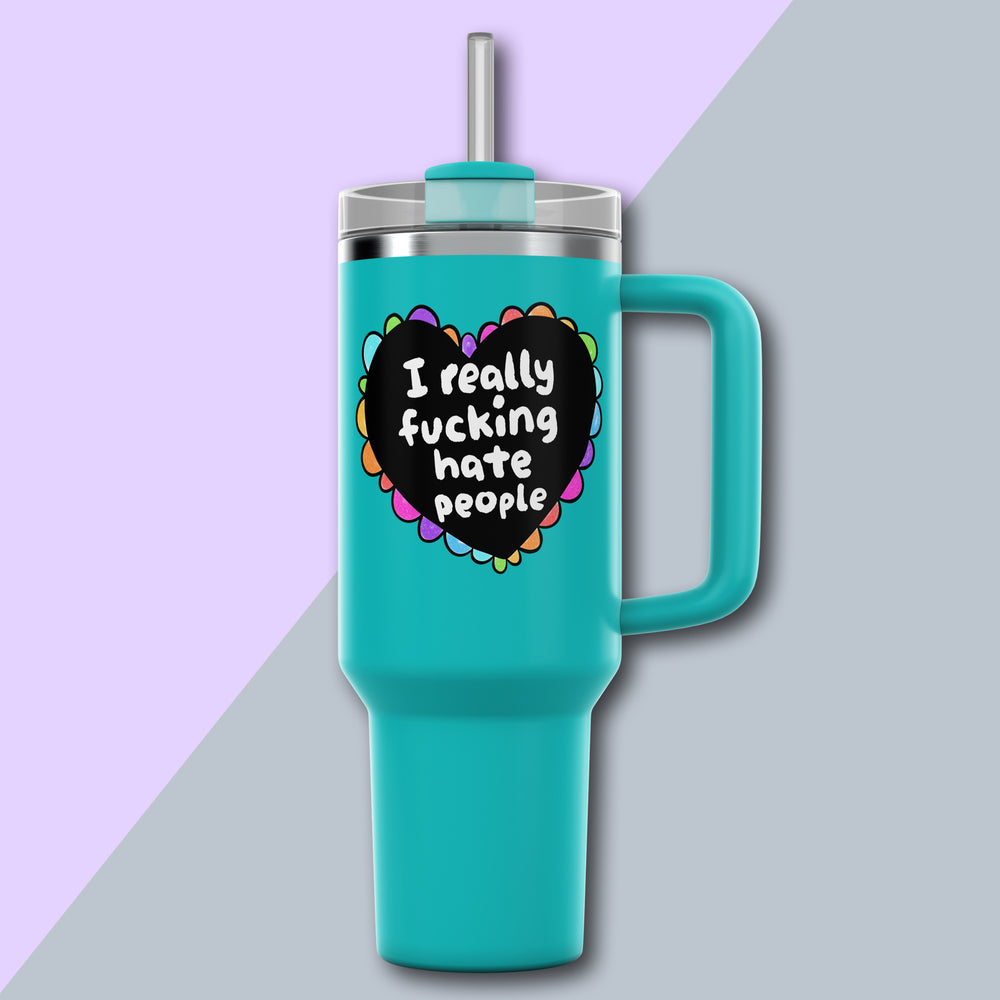 40oz Heart Hate Tumbler #1 image